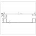 Hansgrohe ADDSTORIS Държач за кърпи 65 см. черен мат 41747670