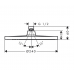 Hansgrohe Crometta S 240 1jet душ пита хром 240 mm 26723000
