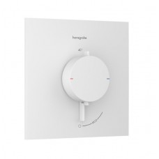 Hansgrohe Ecostat Comfort E Термостатичен смесител за вграждане с две функции бял мат комплект 33711700 + 01500180
