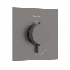 Hansgrohe Ecostat Comfort E Термостатичен смесител за вграждане с две функции драскан черен хром комплект 33711340 + 01500180