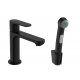 Hansgrohe Rebris S Смесител за мивка с хигиенен душ черен мат 72215670