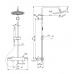 Ideal Standard Ceraterm T25 душ колона с термостат черен мат A7586XG