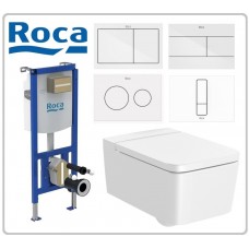 Roca Inspira Square Rim + Duplo S казанче и бял бутон