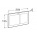 Roca The Gap Square Compact Rim + Duplo S казанче и бял бутон