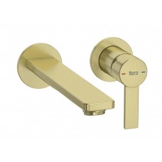 Roca TARGA смесител за мивка за вграждане brushed brass A5A355FVA0