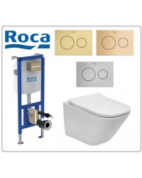 Roca The Gap Square Compact Rim + Duplo S казанче и бутон по избор