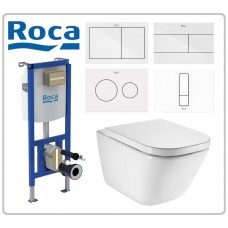 Roca The Gap Square Rim + Duplo S казанче и бял бутон