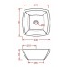 Мивка за баня Fuori Corner Quadro- разпродажба